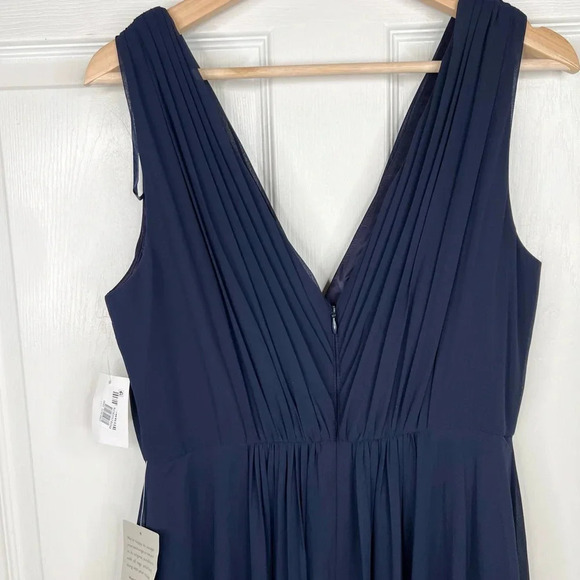 Eliza J Women's Size 10 Blue Embellished High/Low Chiffon Dress Formal - Picture 9 of 15